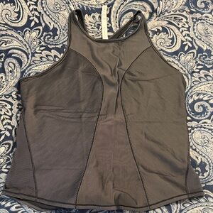 Black/Dark Grey Athletic Tank Top